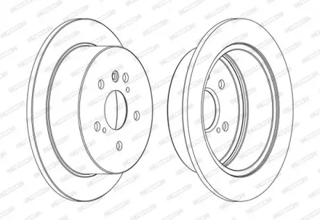 Диск тормозной FERODO DDF1545C