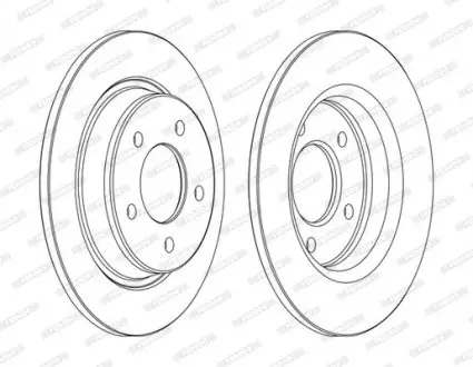 Диск тормозной FERODO DDF1546C