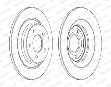 Диск тормозной FERODO DDF1547C