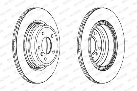 Диск тормозной FERODO DDF1550C1