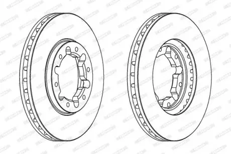 Диск тормозной FERODO DDF1552C1
