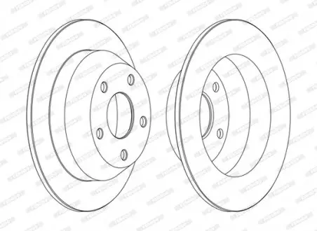 Диск тормозной FERODO DDF1553C
