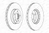 Диск тормозной FERODO DDF1559C (фото 2)