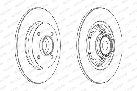 Диск тормозной FERODO DDF1560-1