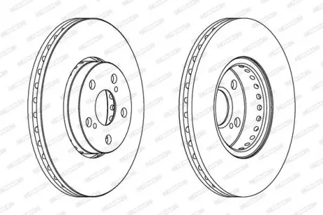 Диск тормозной FERODO DDF1575C