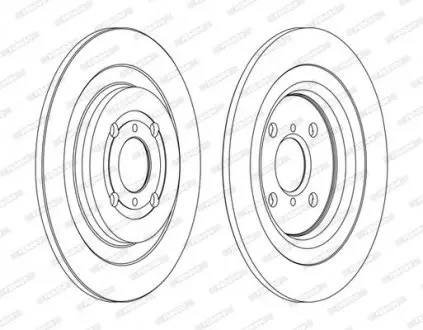 Диск тормозной FERODO DDF1588C