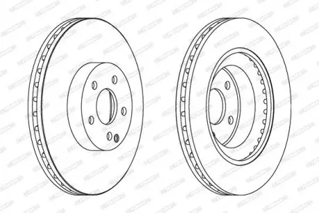 Диск гальмівний FERODO DDF1595C1