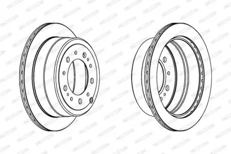Диск гальмівний FERODO DDF1597C1