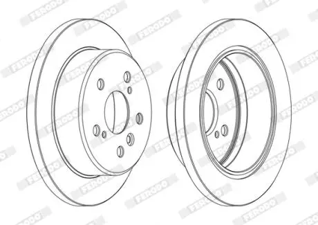 Диск тормозной FERODO DDF1598C