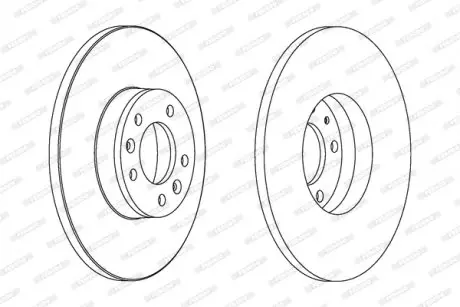 Гальмівний диск FERODO DDF1602C