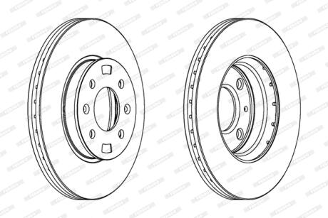 Гальмівний диск FERODO DDF1603C
