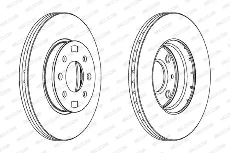 Гальмівний диск FERODO DDF1603C