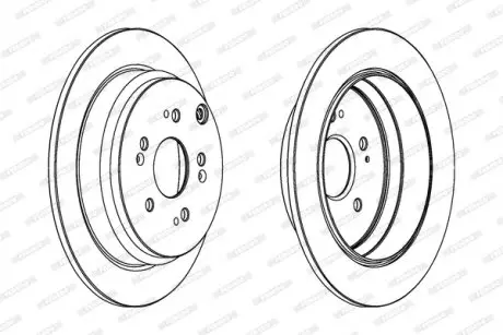 Тормозной диск FERODO DDF1608C