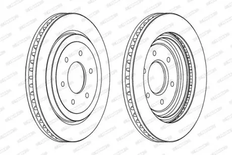 Диск тормозной FERODO DDF1611C1