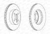 Диск тормозной FERODO DDF1617C (фото 2)