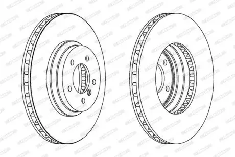 Диск тормозной FERODO DDF1634C1