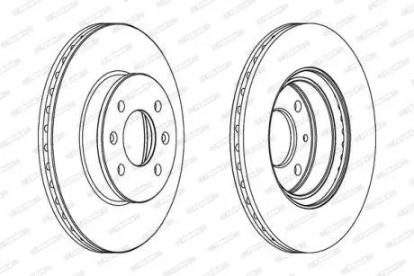 Диск тормозной FERODO DDF1636C