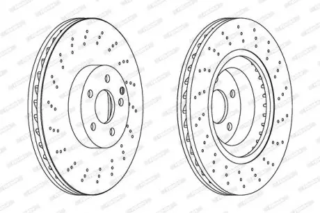 Диск тормозной FERODO DDF1639C1