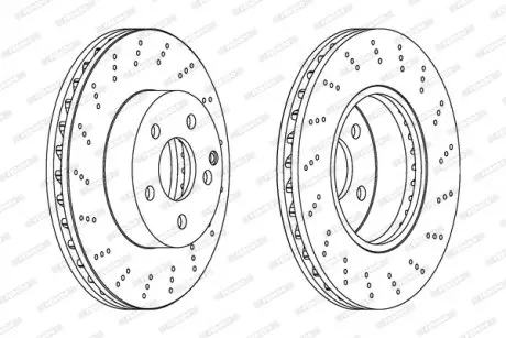 Диск тормозной FERODO DDF1693C
