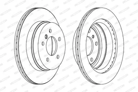 Диск тормозной FERODO DDF1697C