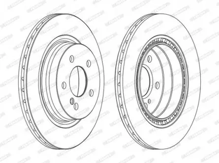 Диск тормозной FERODO DDF1700C