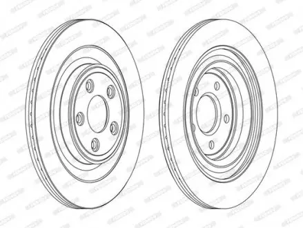 Диск тормозной FERODO DDF1703C