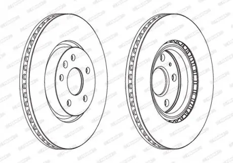 Диск тормозной FERODO DDF1723C1