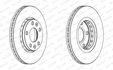 Тормозной диск FERODO DDF1728C