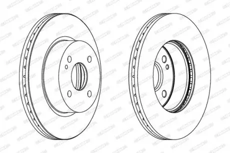 Диск тормозной FERODO DDF1738C