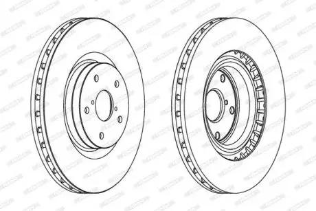 Диск тормозной FERODO DDF1749C1