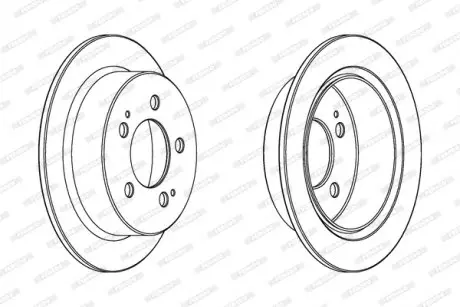 Диск тормозной FERODO DDF1753C