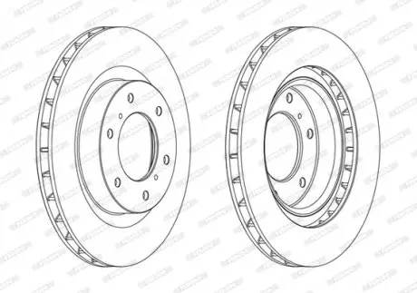 Диск тормозной FERODO DDF1757C