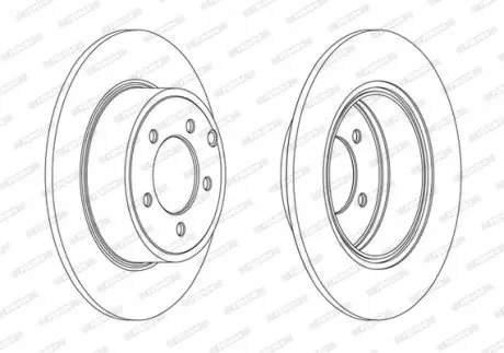 Диск тормозной FERODO DDF1763C