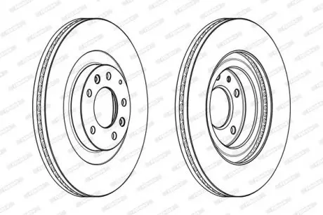 Диск тормозной FERODO DDF1767C1