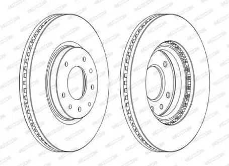 Диск тормозной FERODO DDF1768C