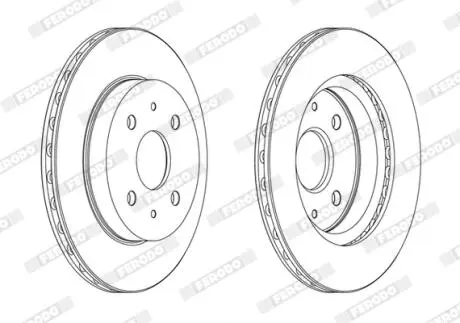 Диск тормозной FERODO DDF1774C