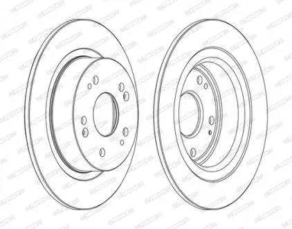 Диск тормозной FERODO DDF1776C