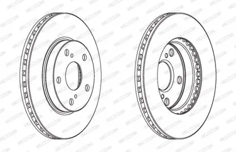 Диск тормозной FERODO DDF1789C