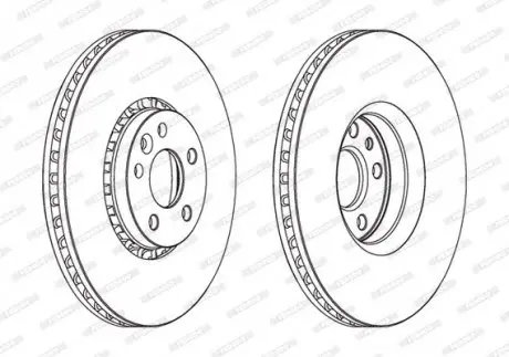 Диск тормозной FERODO DDF1801C1