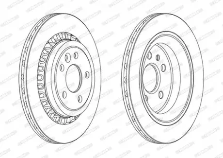 Диск тормозной FERODO DDF1802C