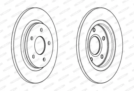 Тормозной диск FERODO DDF1808C
