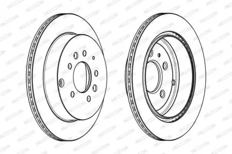 Диск тормозной FERODO DDF1819C