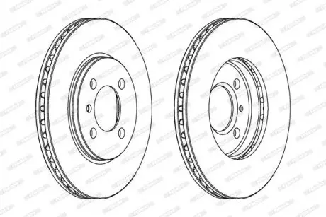 Диск тормозной FERODO DDF182C