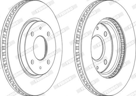 Диск гальмівний FERODO DDF1845