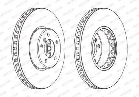 Диск тормозной FERODO DDF1867C1