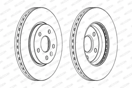 Диск тормозной FERODO DDF1869C