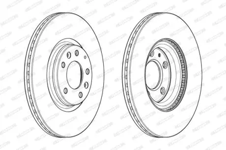 Тормозной диск FERODO DDF1880C