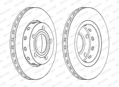 Диск тормозной FERODO DDF1887C
