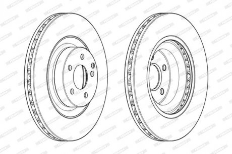 Диск тормозной FERODO DDF1905C1