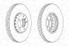 Диск тормозной (передний) BMW 5 (F10/F11)/6 (F12/F13)/7 (F01-F04) 09- (348x36) (R) FERODO DDF2043RVC1 (фото 2)